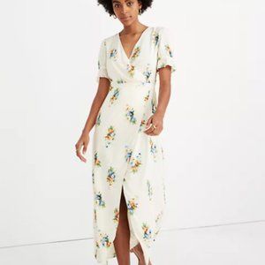 Madewell Cream/White Floral Maxi Dress